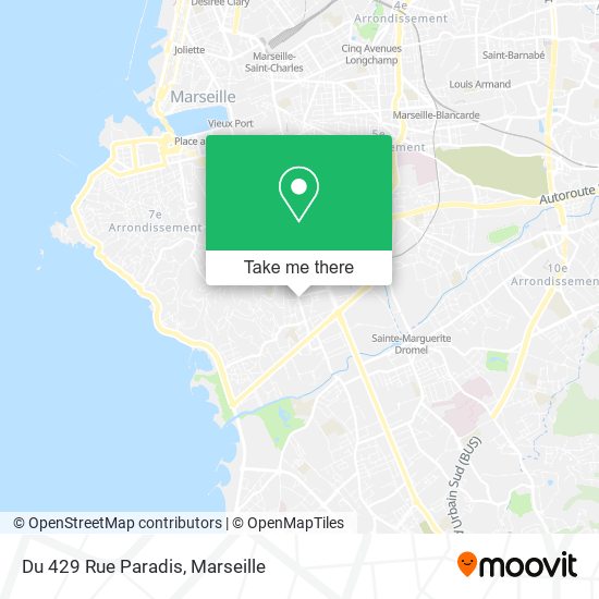 Du 429 Rue Paradis map