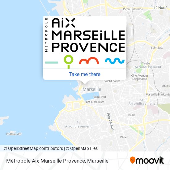 Métropole Aix-Marseille Provence map