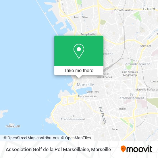 Association Golf de la Pol Marseillaise map