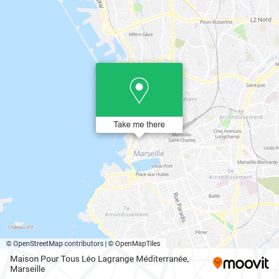 Mapa Maison Pour Tous Léo Lagrange Méditerranée