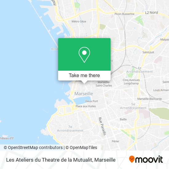 Mapa Les Ateliers du Theatre de la Mutualit
