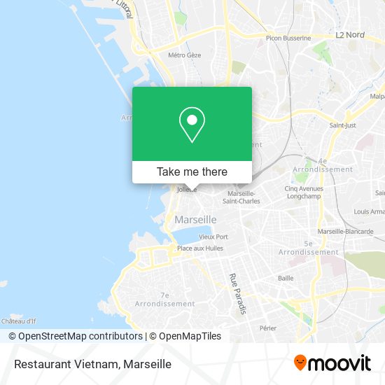 Restaurant Vietnam map