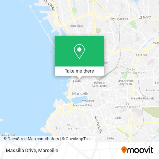 Mapa Massilia Drive