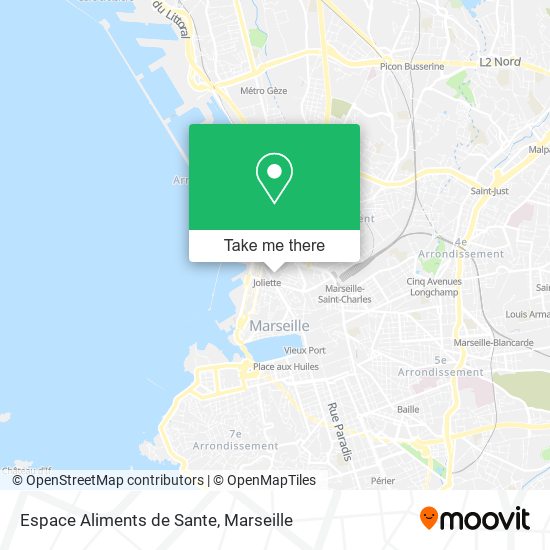 Mapa Espace Aliments de Sante