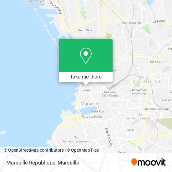 Mapa Marseille République