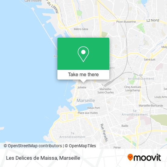 Les Delices de Maissa map