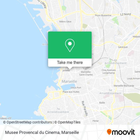 Mapa Musee Provencal du Cinema