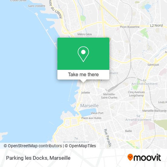 Mapa Parking les Docks
