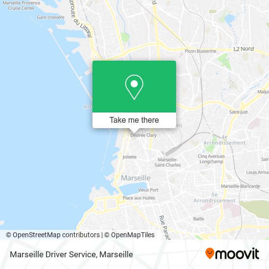 Marseille Driver Service map