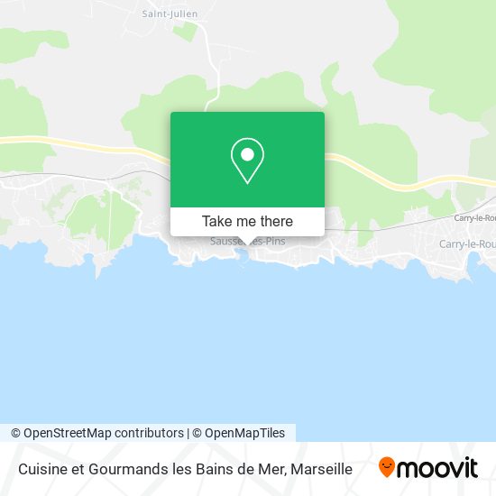 Mapa Cuisine et Gourmands les Bains de Mer