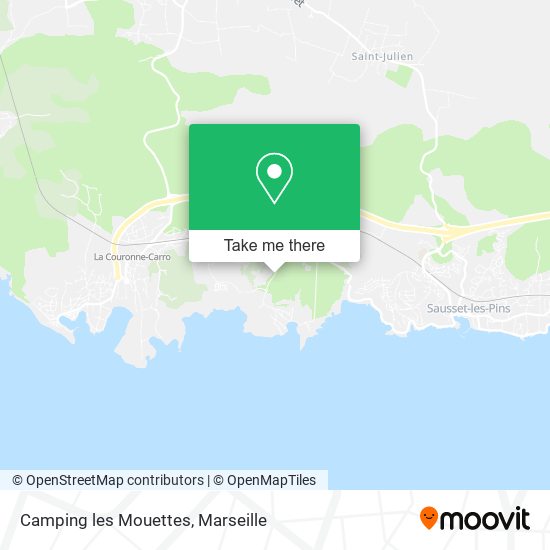 Camping les Mouettes map