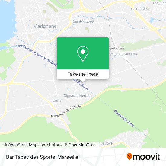 Mapa Bar Tabac des Sports