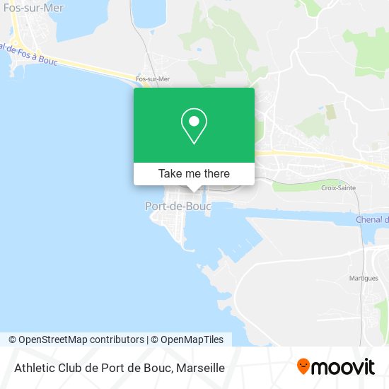 Mapa Athletic Club de Port de Bouc