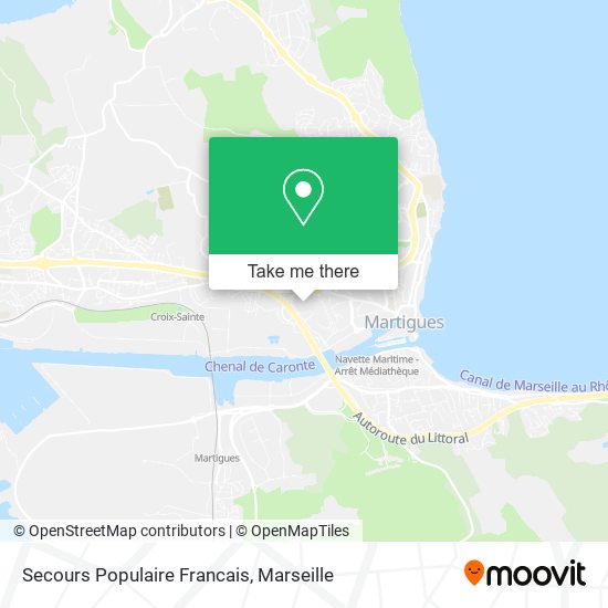 Secours Populaire Francais map