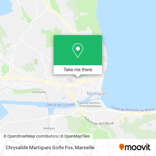 Chrysalide Martigues Golfe Fos map