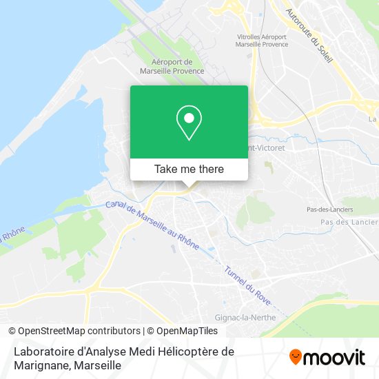 Laboratoire d'Analyse Medi Hélicoptère de Marignane map