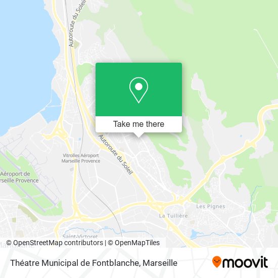 Mapa Théatre Municipal de Fontblanche