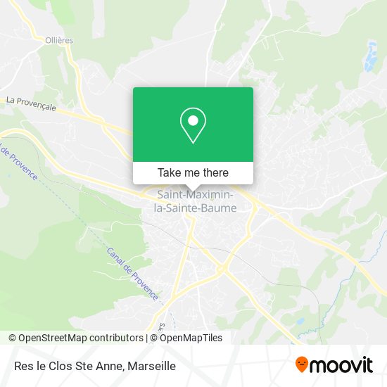 Res le Clos Ste Anne map