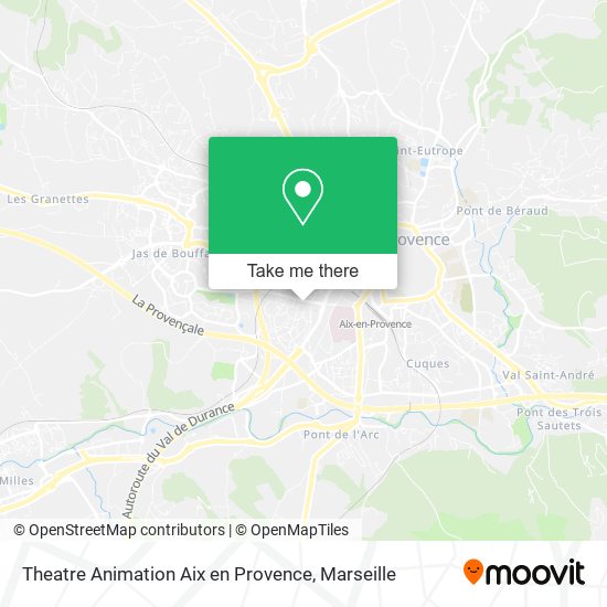 Theatre Animation Aix en Provence map