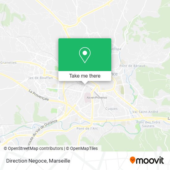 Direction Negoce map