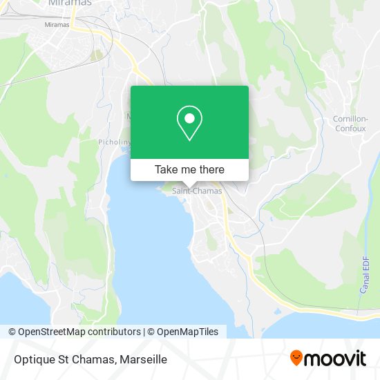 Optique St Chamas map