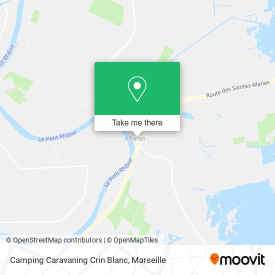 Camping Caravaning Crin Blanc map