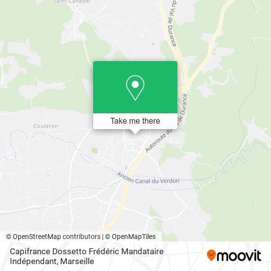 Capifrance Dossetto Frédéric Mandataire Indépendant map