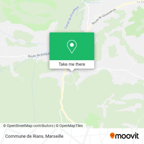 Commune de Rians map