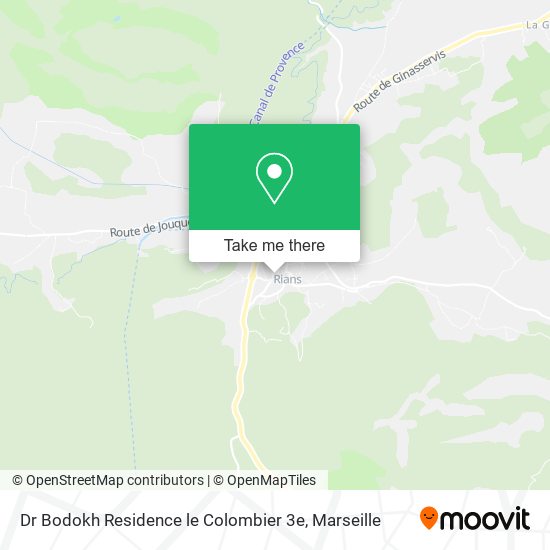 Mapa Dr Bodokh Residence le Colombier 3e