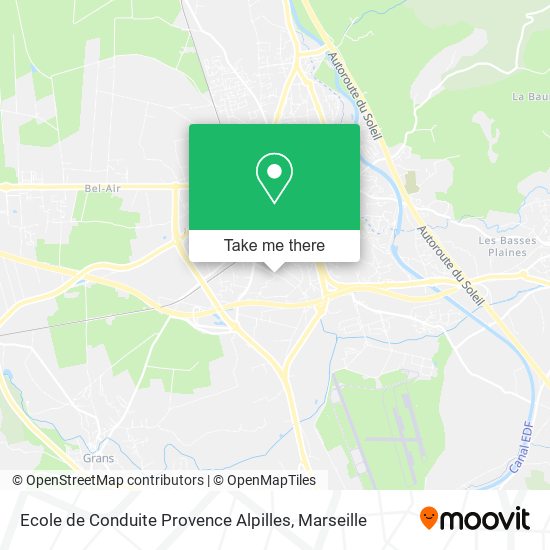 Ecole de Conduite Provence Alpilles map