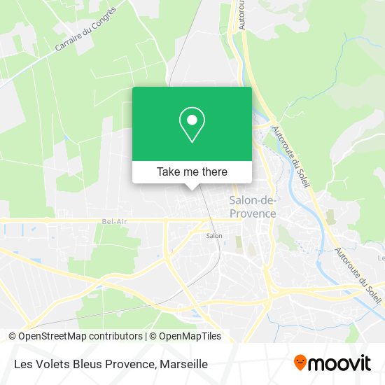 Les Volets Bleus Provence map