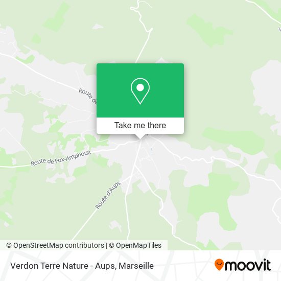 Verdon Terre Nature - Aups map