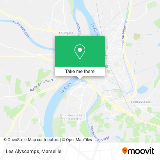 Les Alyscamps map