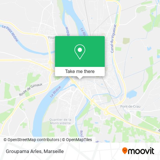 Groupama Arles map