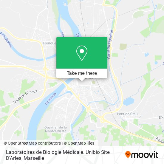Laboratoires de Biologie Médicale. Unibio Site D'Arles map