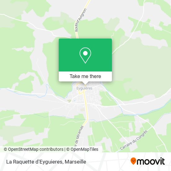 La Raquette d'Eyguieres map