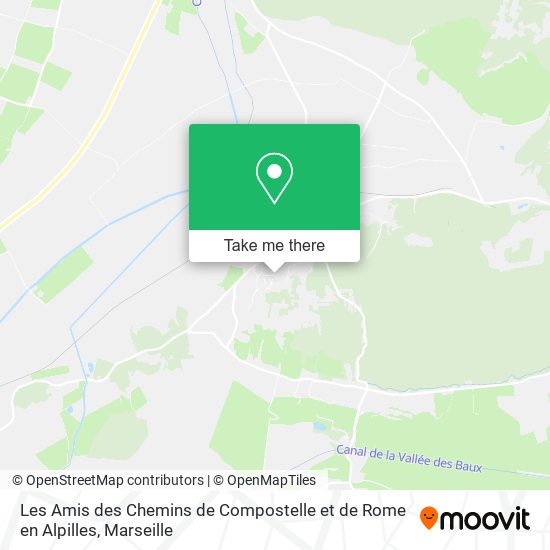 Les Amis des Chemins de Compostelle et de Rome en Alpilles map