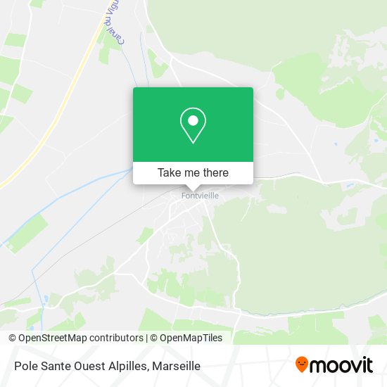 Pole Sante Ouest Alpilles map