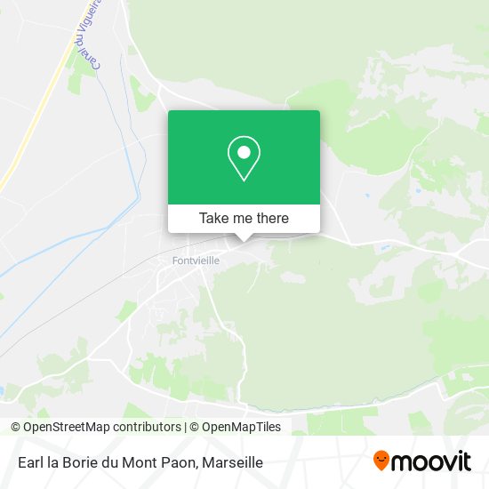 Mapa Earl la Borie du Mont Paon