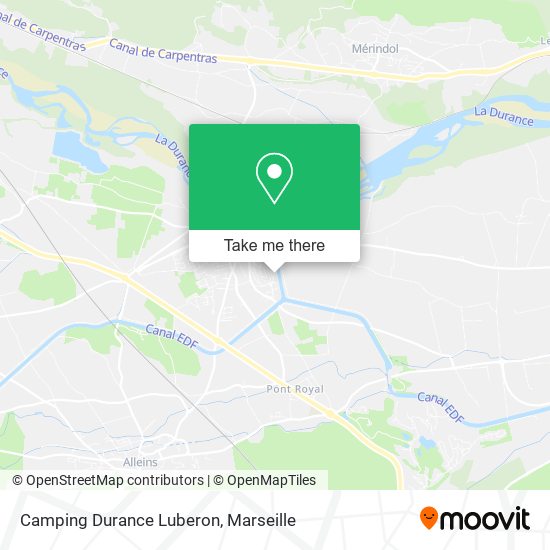 Camping Durance Luberon map