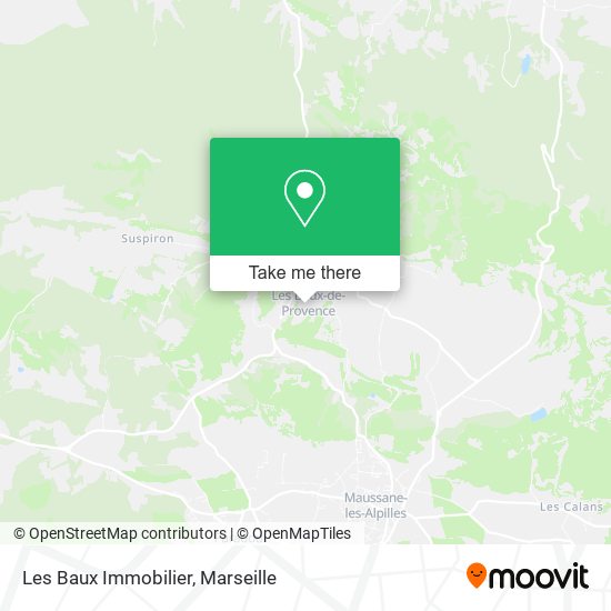 Mapa Les Baux Immobilier