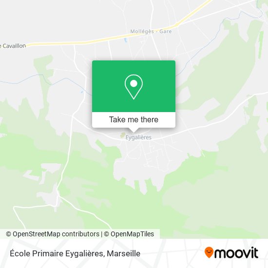 Mapa École Primaire Eygalières