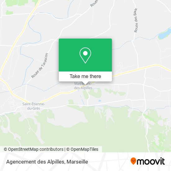 Agencement des Alpilles map
