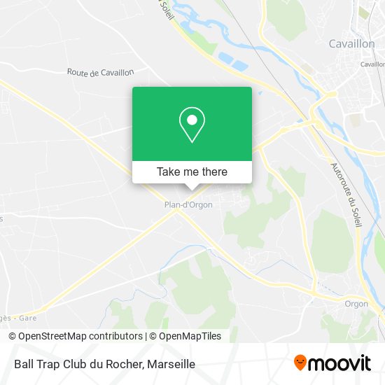 Ball Trap Club du Rocher map
