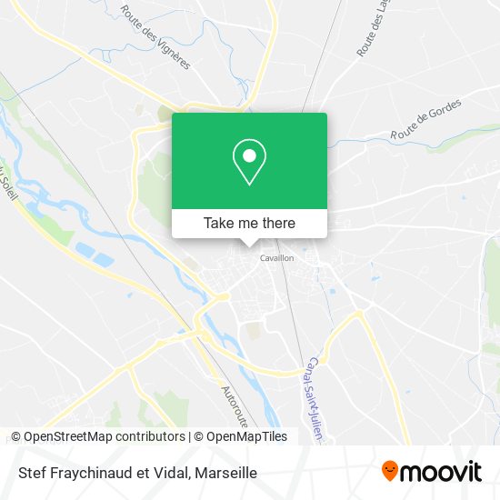 Stef Fraychinaud et Vidal map