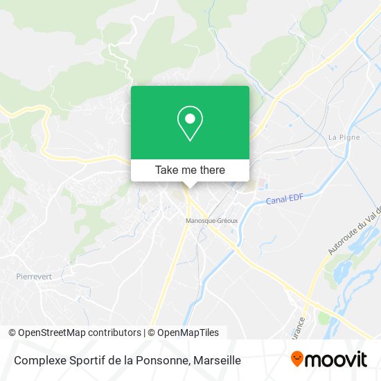 Complexe Sportif de la Ponsonne map