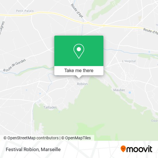 Festival Robion map