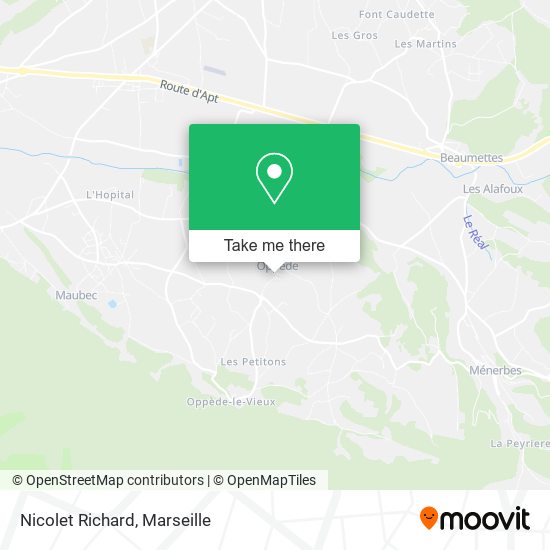 Mapa Nicolet Richard