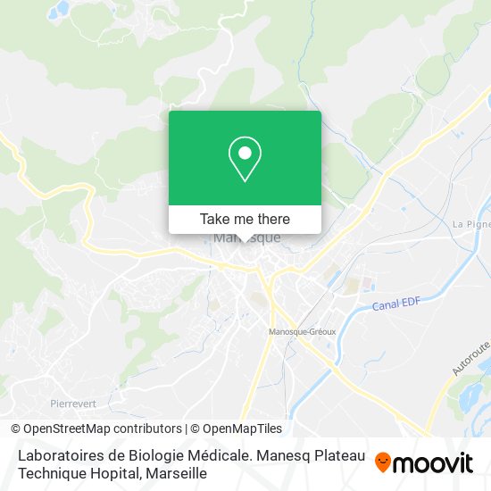 Mapa Laboratoires de Biologie Médicale. Manesq Plateau Technique Hopital