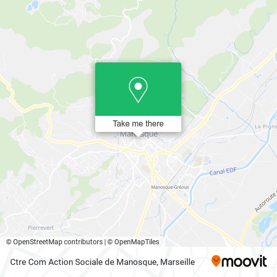 Mapa Ctre Com Action Sociale de Manosque